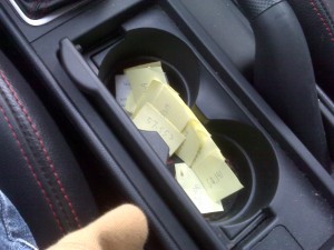mazdaspeed3 cup holder time slips